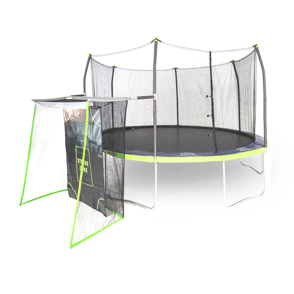 15 x 13 Oval Trampoline with Sports Net Dual Color