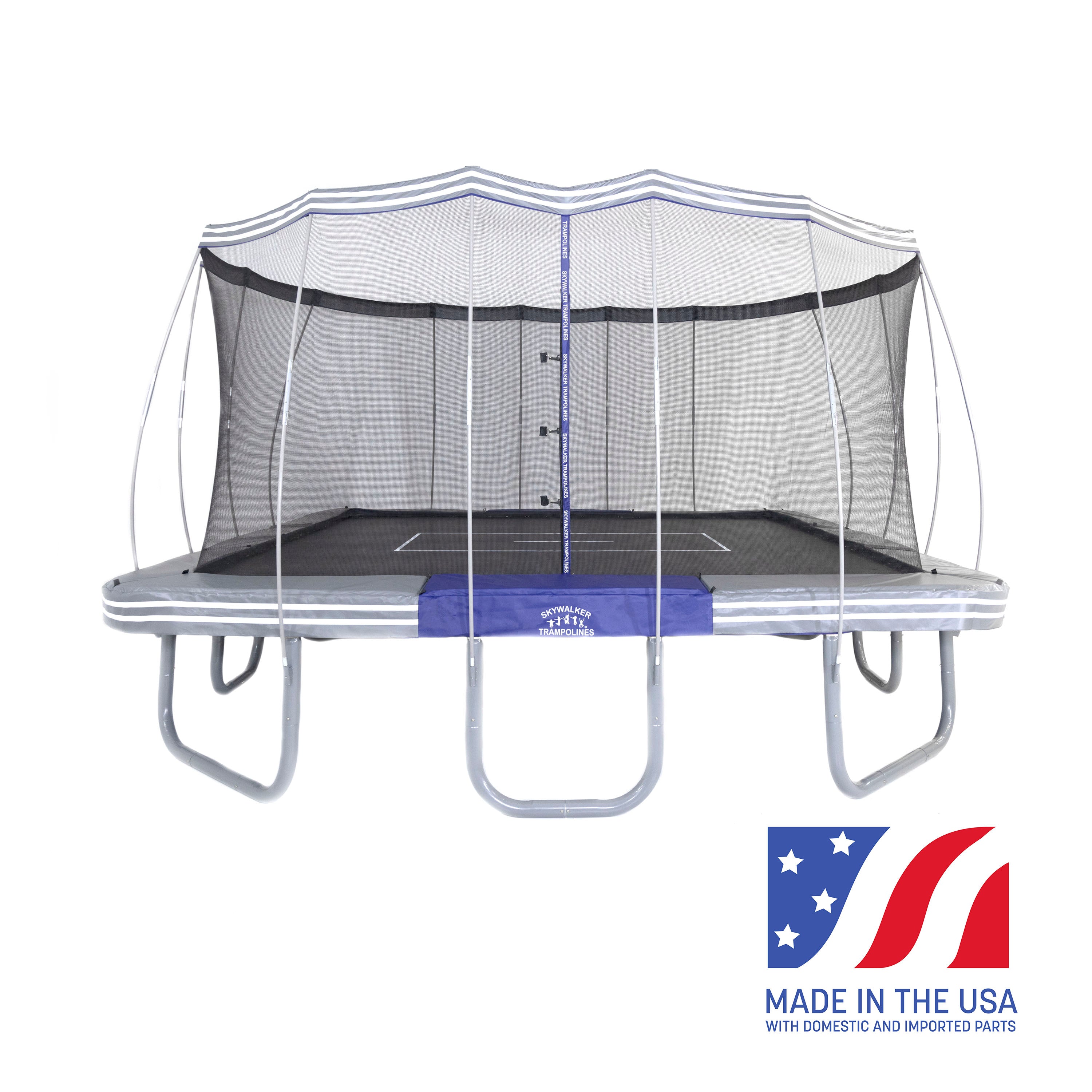 15 Premium Square Trampoline with Enclosure Net