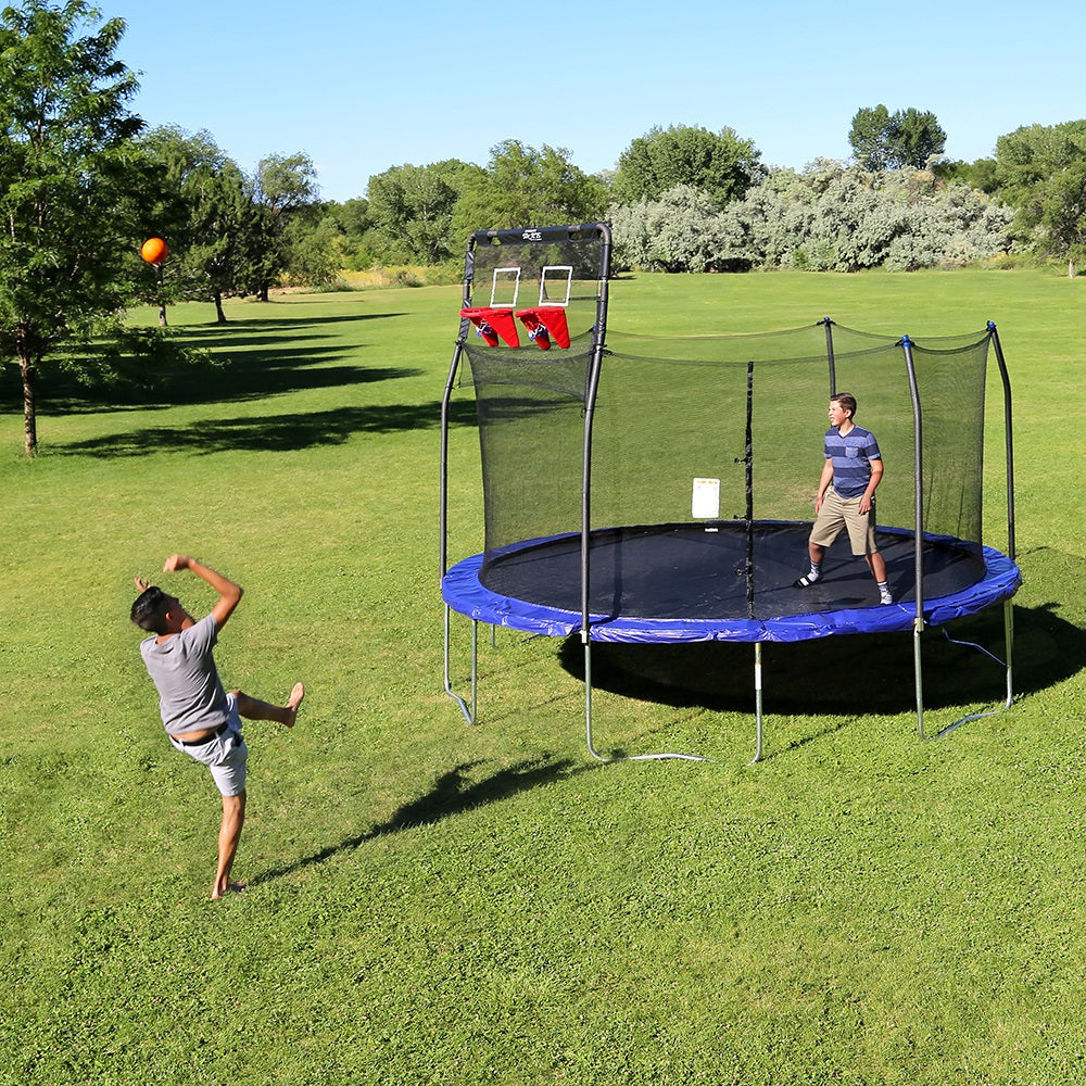 12ft trampoline with basketball hoop hotsell